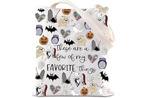 ENSIANTH The Nightmare Before Inspired Gift Zero Ghost Dog Tote Bag Nightmare Skull Lover Shopping Bag Spooky Gift