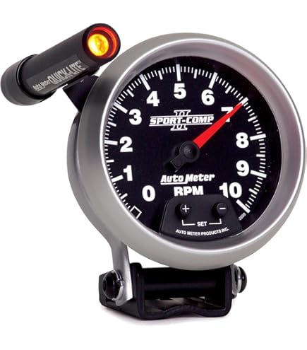 Amazon.com: Auto Meter 3911 Sport-Comp Silver Shift-Lite