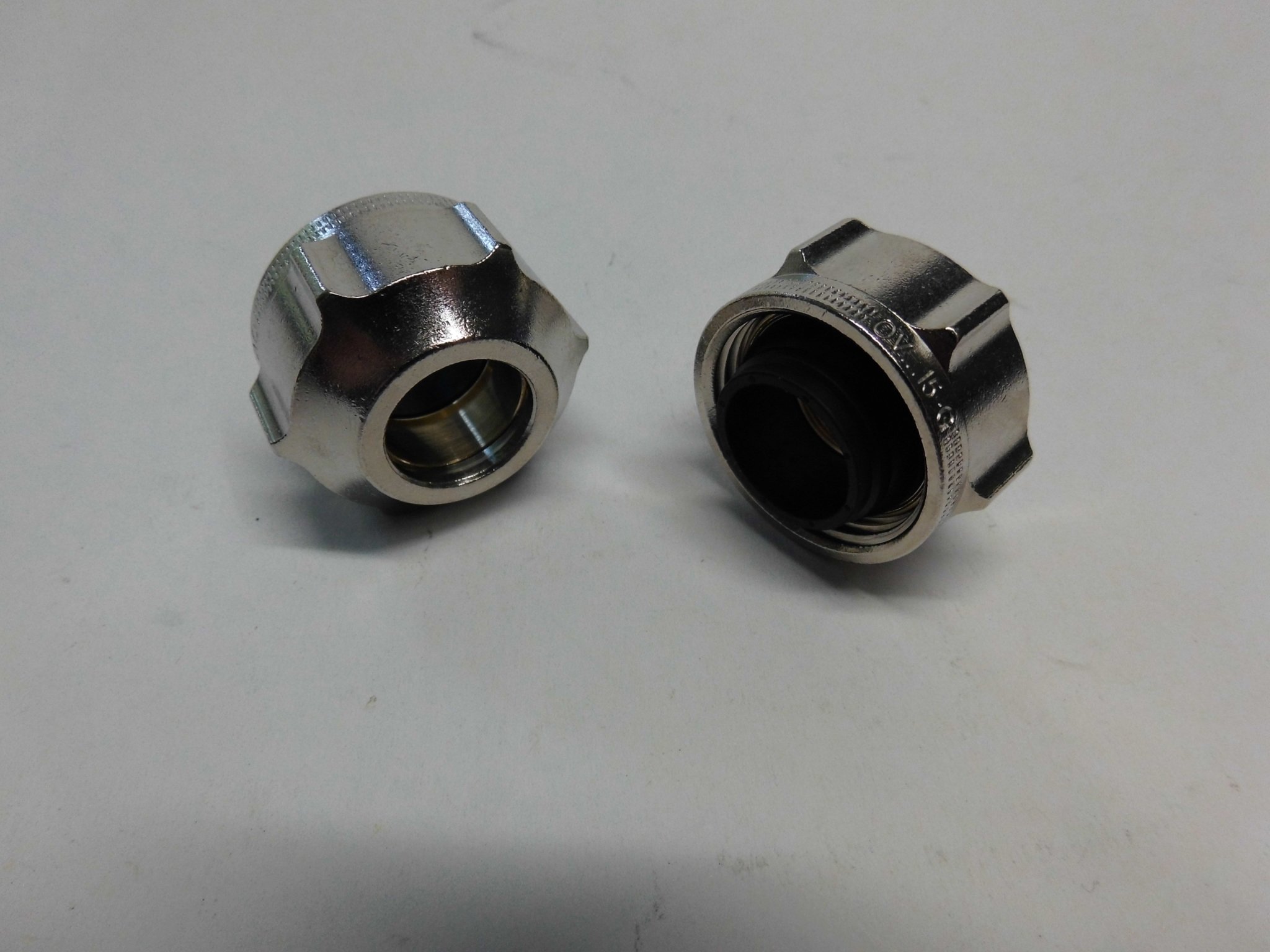 Clamping ring Screw Set of 2 15 mm for copper pipe Weichdichtend