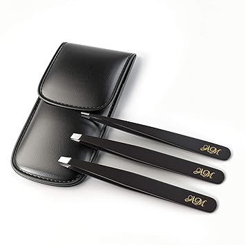 Tweezers For Eyebrows Set Of 3 Precision Stainless Steel