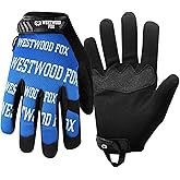 WESTWOOD FOX Gardening Working Gloves Leather Safety Thorn Proof Gloves for Mens & Women Flexible Heavy Duty Mechanic Gloves