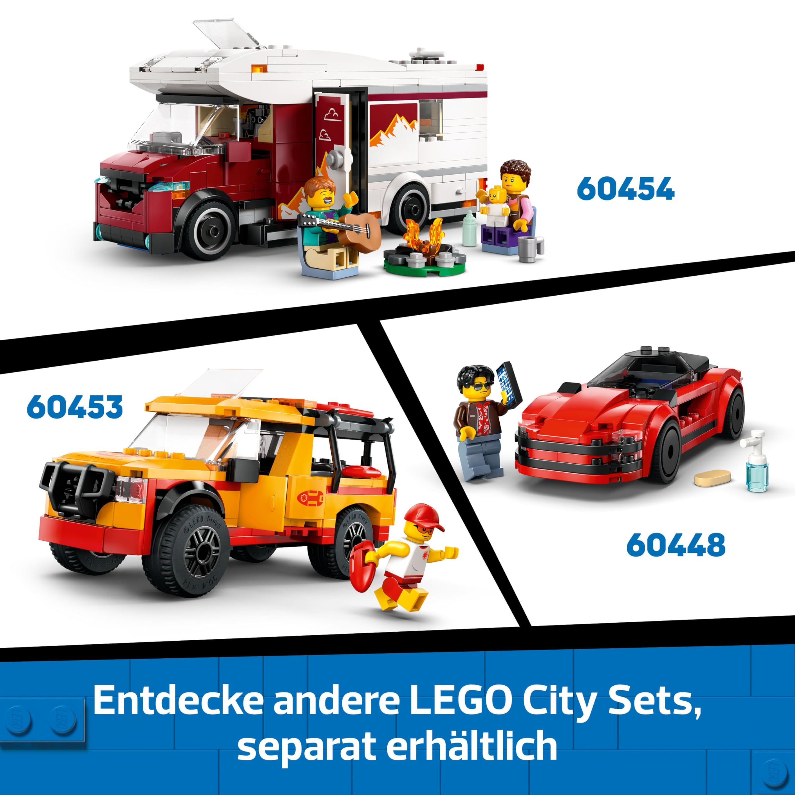 LEGO City Offroad Geländewagen - Bauspielzeug Set für Jungen und Mädchen ab 6 Jahren - Geschenk zum Geburtstag oder für Feiertage - Inkl. Abenteurer Minifigur und Zubehör 60447 7