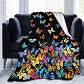 Butterfly Blanket Beautiful Butterfly Throw Blanket Ultra Soft Blankets Lightweight Cozy for Bed Couch Sofa 60