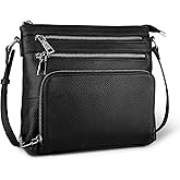 befen Genuine Leather Crossbody Bags for Women, Medium Anti-Theft Shoulder Purse with Built in RFID Wallet for Travel