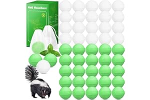 MOTRAPSO Natural Ingredients Skunk Repellent - Wasp Bee Repellent, Long-Lasting Rodent Squirrel Deterrent for Home, Kitchen, Garage & Garden, Eco-Friendly, Safe for Pets/Kids, 48Pack