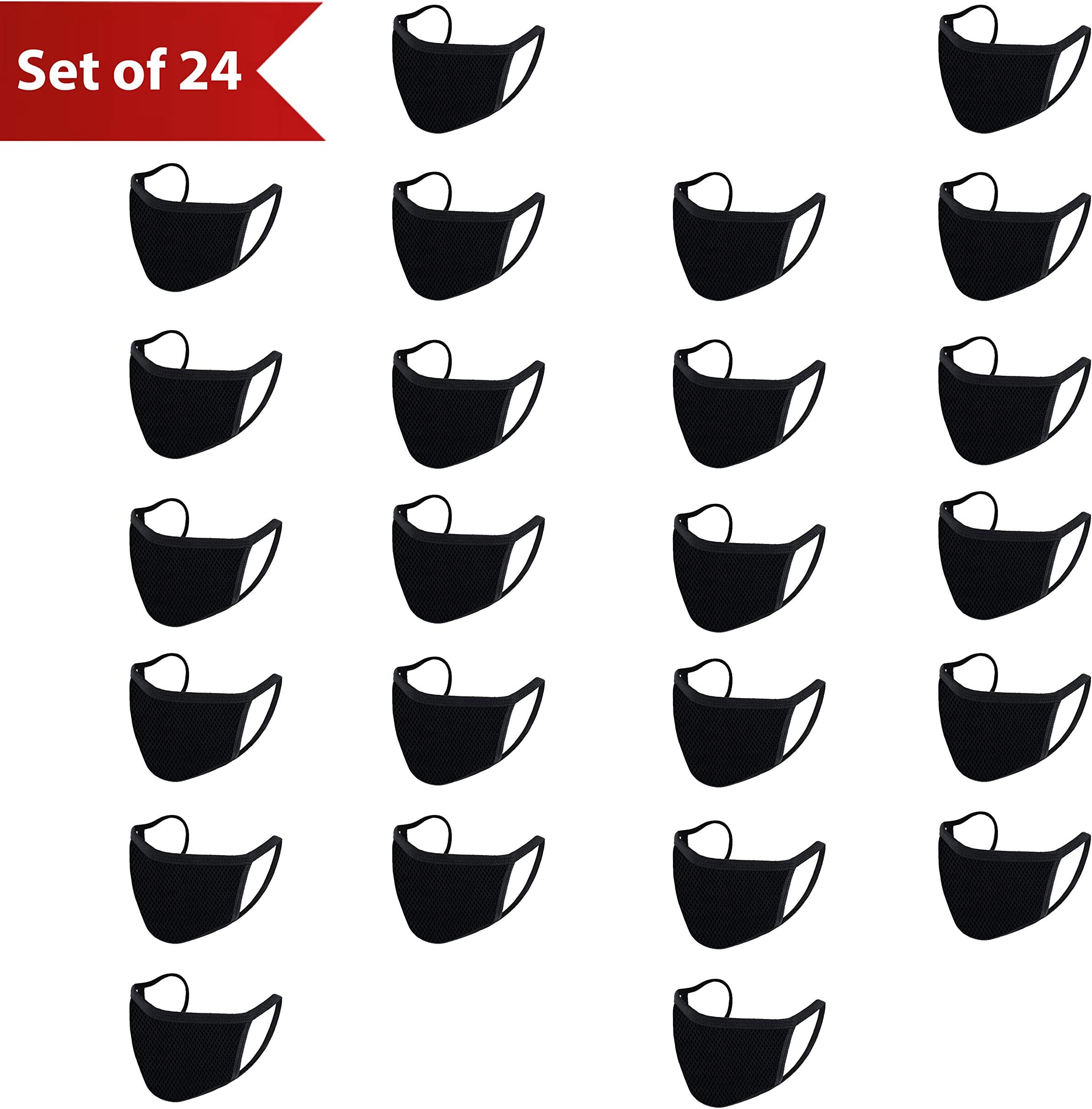 Mototrance Reusable Washable Mouth Nose Face Mask for Anti-Pollution Dust Fumes Mask (Set of 24)