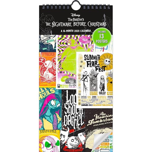 2023 Disney The Nightmare Before Christmas Mini Poster Calendar: Trends  International: 9781438890623: Amazon.com: Books