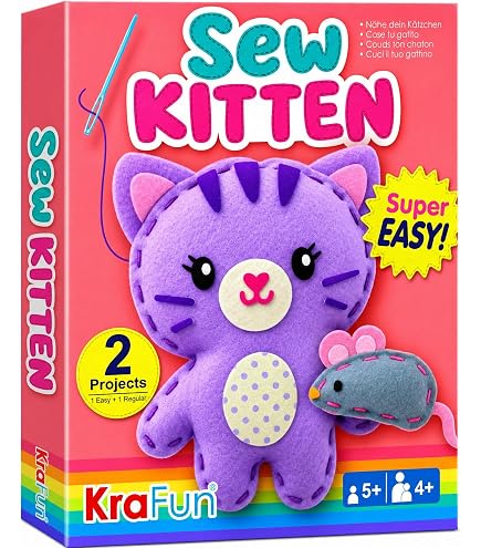 Amazon.com: Janlynn Sock Animal Kit, Claire The Cat : Toys & Games