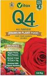 Vitax Q4 All Purpose Plant Food 0.9 Kg Pelleted Fertiliser