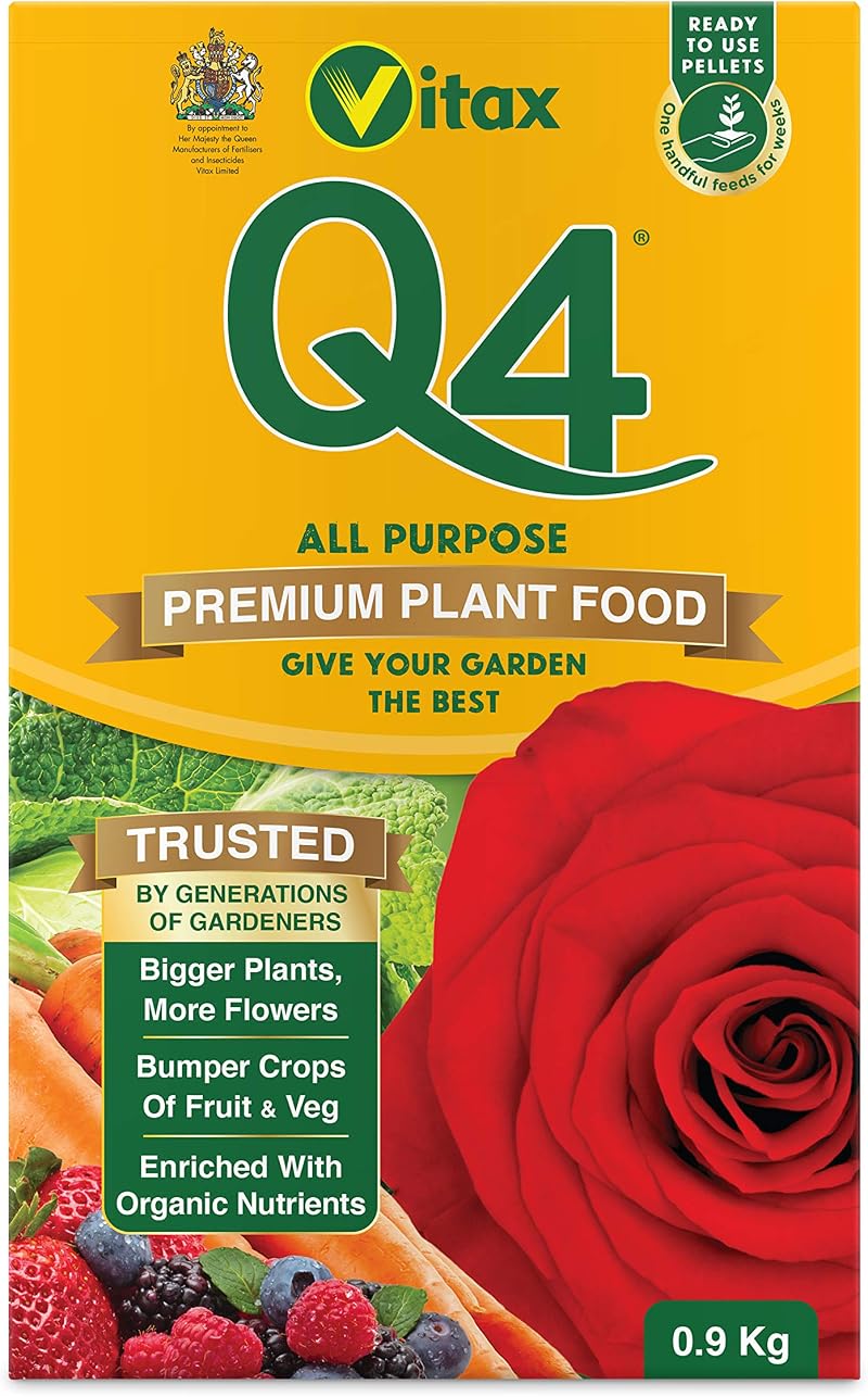 Vitax Q4 All Purpose Plant Food 0.9 Kg Pelleted Fertiliser