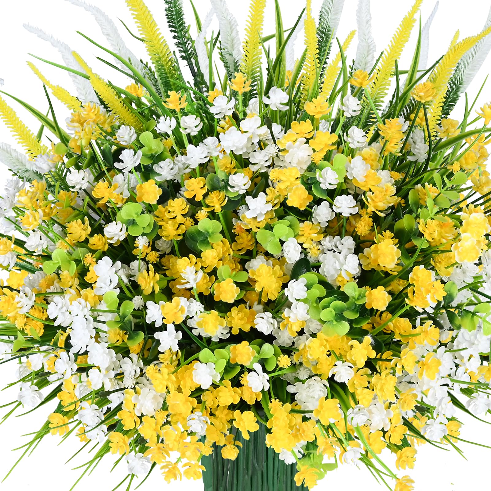 Artificial Flowers Outdoor,20 PCS Artificial Greenery Lavender Fake