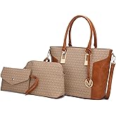 MKF Collection Tote Bag for Women - Vegan Leather Handbag Set Wallet Purse - Top-Handle by Mia K