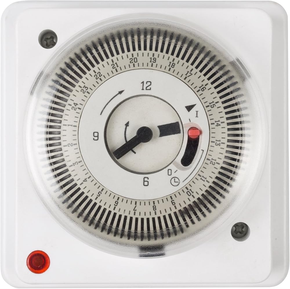HBN 24 Hour Indoor Immersion Heater Timer Switch 16 Amps with Waterproof Cover