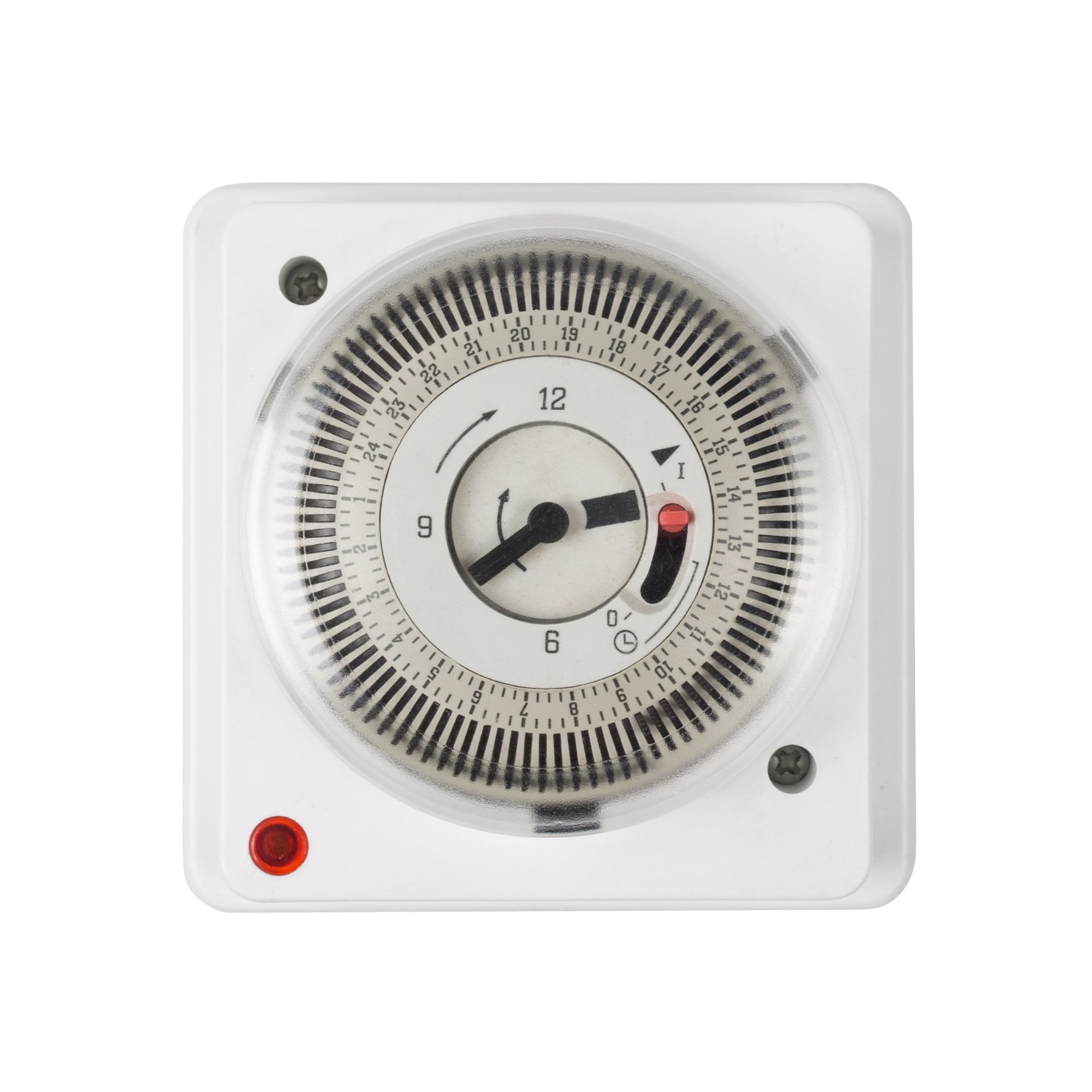 HBN 24 Hour Indoor Energy Saving Mechanical Immersion Heater Segment Timer Switch with Waterproof Cover, White, 16 Amps