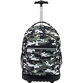 Travelers Club 18" Rolling Backpack with Shoulder Straps, Camo