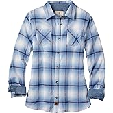 Legendary Whitetails Women’s Long Sleeve Plaid Flannel Button Up Shirt 100% Cotton