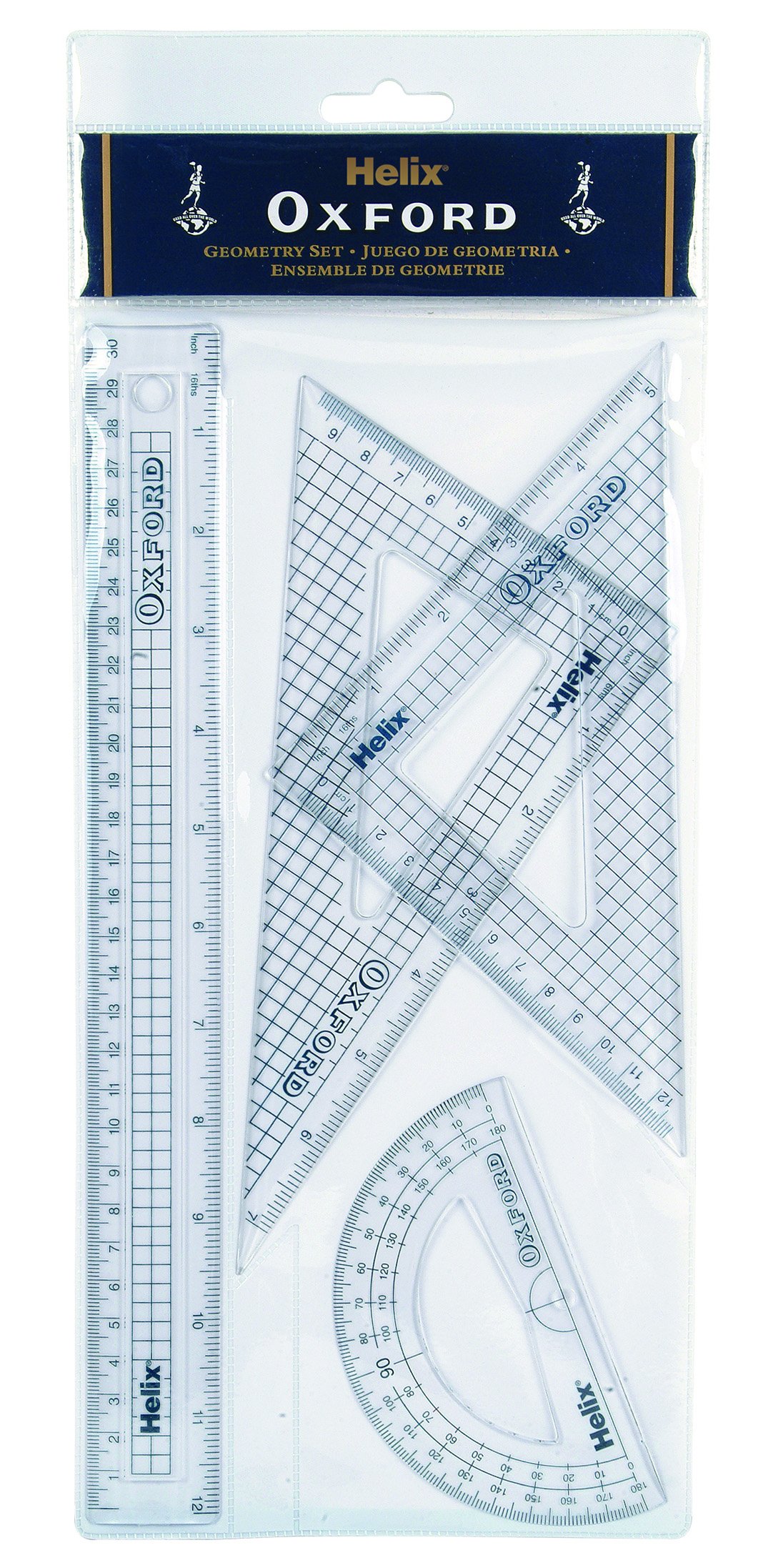 Helix Oxford 12 inch 30cm Four Piece Geometry Set