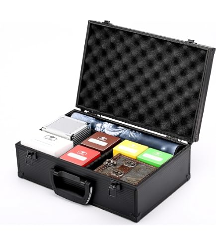 Amazon.com: KakapopoTCG Spell Briefcase TC-A6B Metal Storage Case