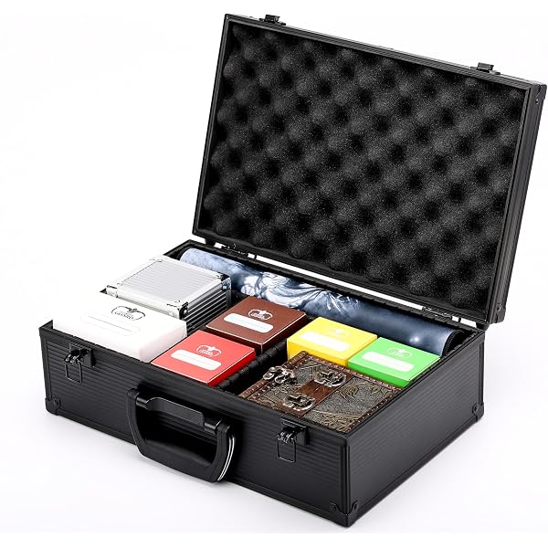 Amazon.com: KakapopoTCG Spell Briefcase TC-A6B Metal Storage Case