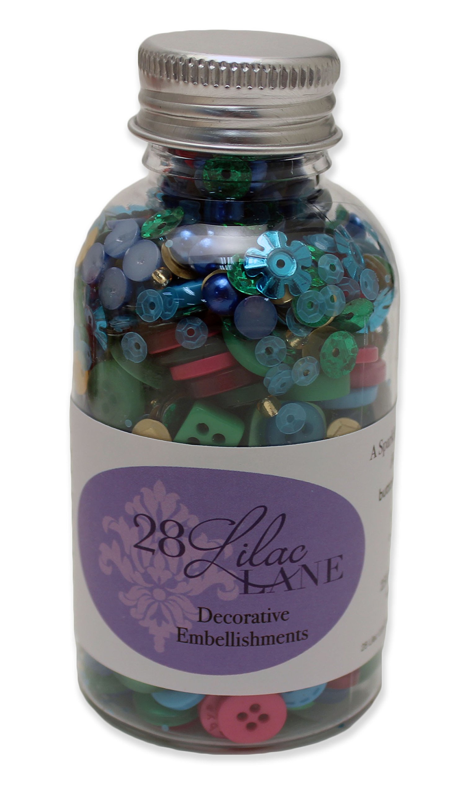 Buttons Galore Scrapbook Embellishment Bottle, Fiesta