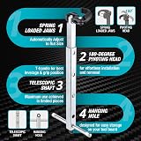 DURATECH Telescopic Basin Wrench 10–17in Auto-Adjust Jaw 3/8"–1/4" NPT view 2