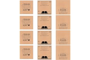 LYART 12Pcs Teacher Appreciation Bracelets Gifts in Bulk for Women, with Thank You Message Cards from Student, Teacher Bracelet Jewelry Gifts Bulk for Women