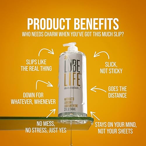 LubeLife Water-Based Lube – Personal Lubricant for Men, Women & Couples,  Travel Size, Non-Staining, Easy Clean-Up, Toy-Safe, 32 Fl Oz in Dubai - UAE 