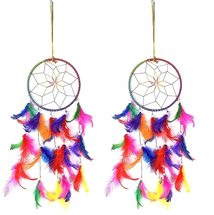 Odishabazaar Multi Dream Catcher Wall Hanging - Attract Positive Dreams Set of 2