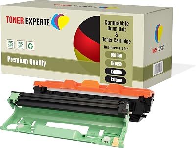 TONER EXPERTE 2PK Compatible Drum Unit & Toner for Brother DCP HL MFC 1000 Pages