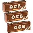 OCB Virgin Organic 1 1/4 Rolling Paper & Tips - 3 Packs - 50 Papers/Tips Each