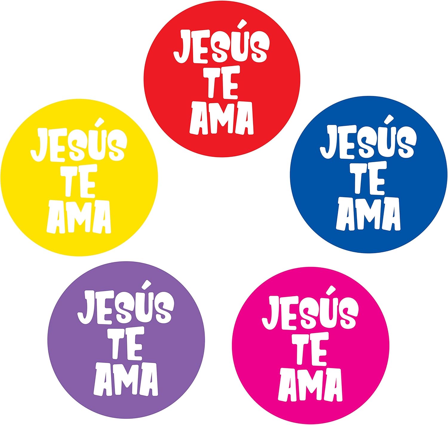 Spanish Jesus Loves You Stickers Pack of 200 Kitchen
