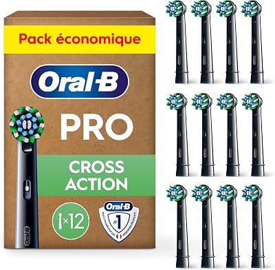Brossettes de Rechange Cross Action, lot de 12, Noires