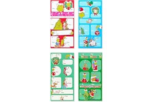 American Greetings Christmas Gift Tags Stickers Gift, The Grinch (96-Count)