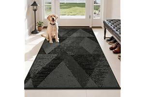 COSY HOMEER Door Mat Entrance, 36"x60" Non-Slip Absorbent Doormat for Front Door, Low Profile Dirt Trapper Entryway Mat, Wash