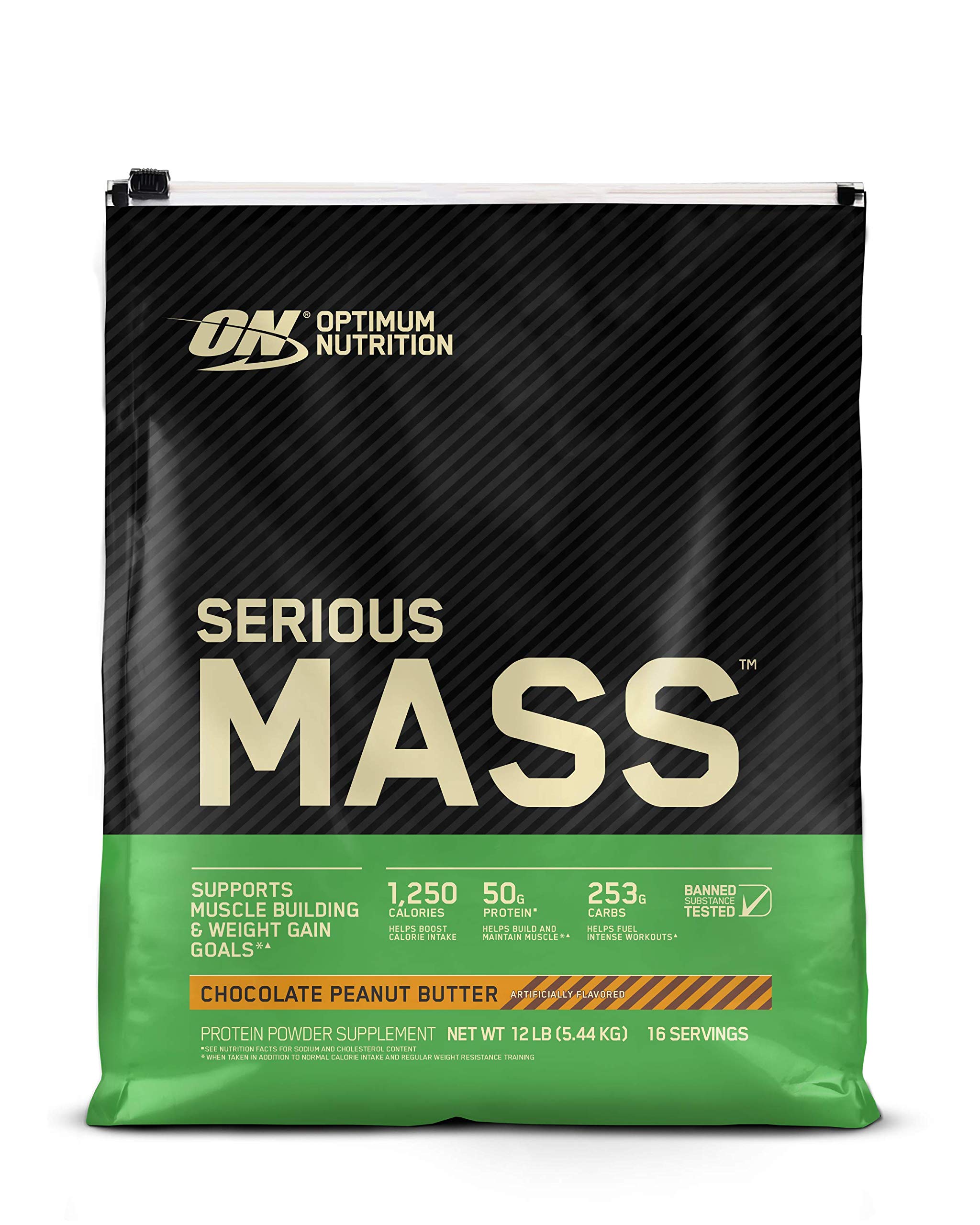 Optimum Nutrition Serious Mass Weight Gainer Protein Powder, Vitamin C