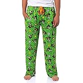 MJC Super Mario Mario Kart Men's Yoshi Checkered Adult Sleepwear Pajama Pants, Green