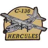 C-130 Hercules Patch - Color - Veteran Owned Business.
