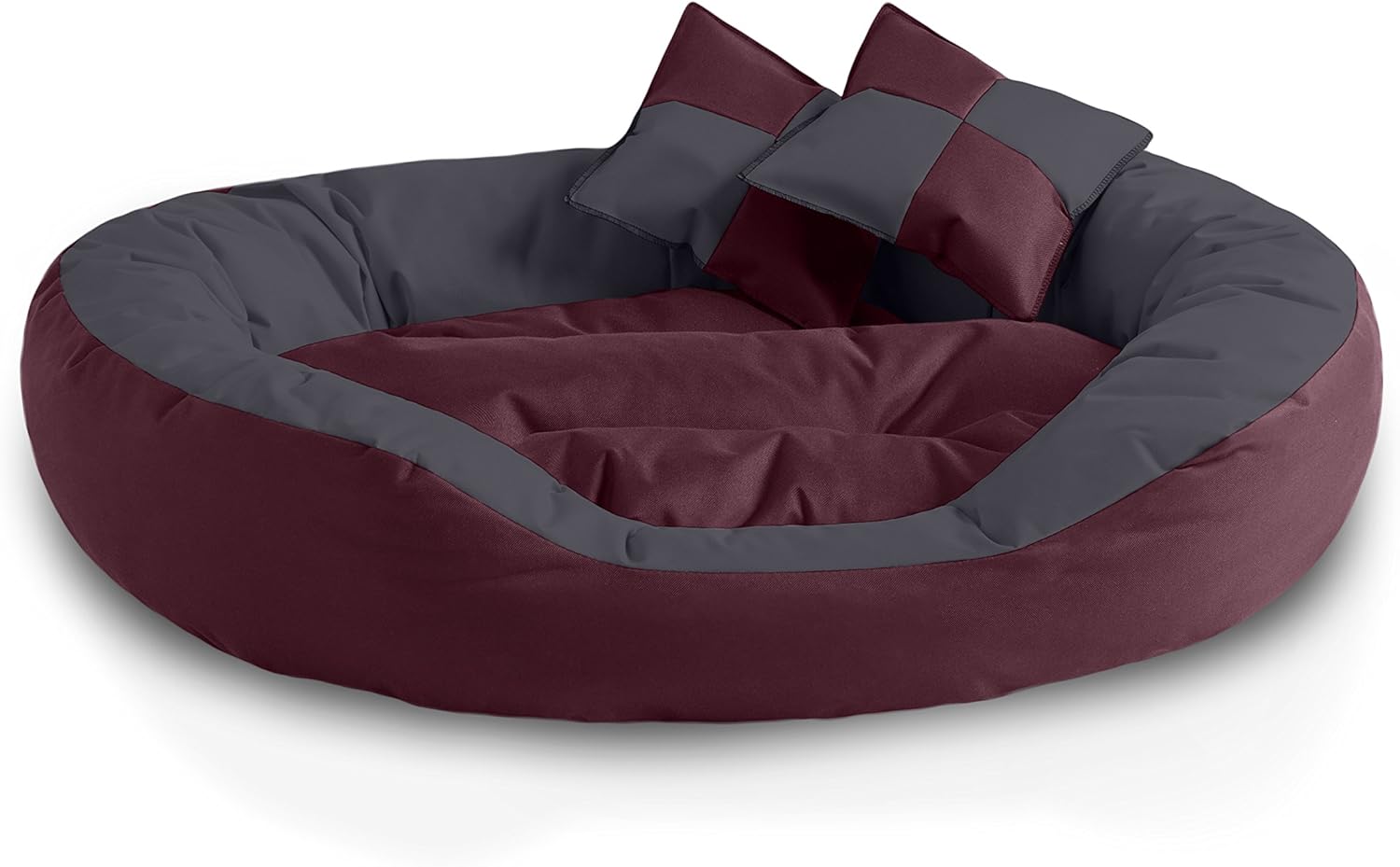 BedDog® 4in1 Hundebett SABA, WendeHundeKissen ovalrund, großes