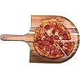 TOSCANA - a Picnic Time brand Acacia Wood Pizza Peel, Serving Pizza Paddle, Bread Peel, 22.75 x 14 in (Acacia Wood)
