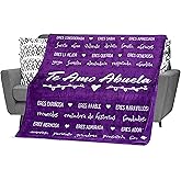 FILO ESTILO Regalos para Abuela, Abuela Blanket, Abuelita Gifts for Abuela in Spanish/Español for Birthday/Cumpleaños from Lo