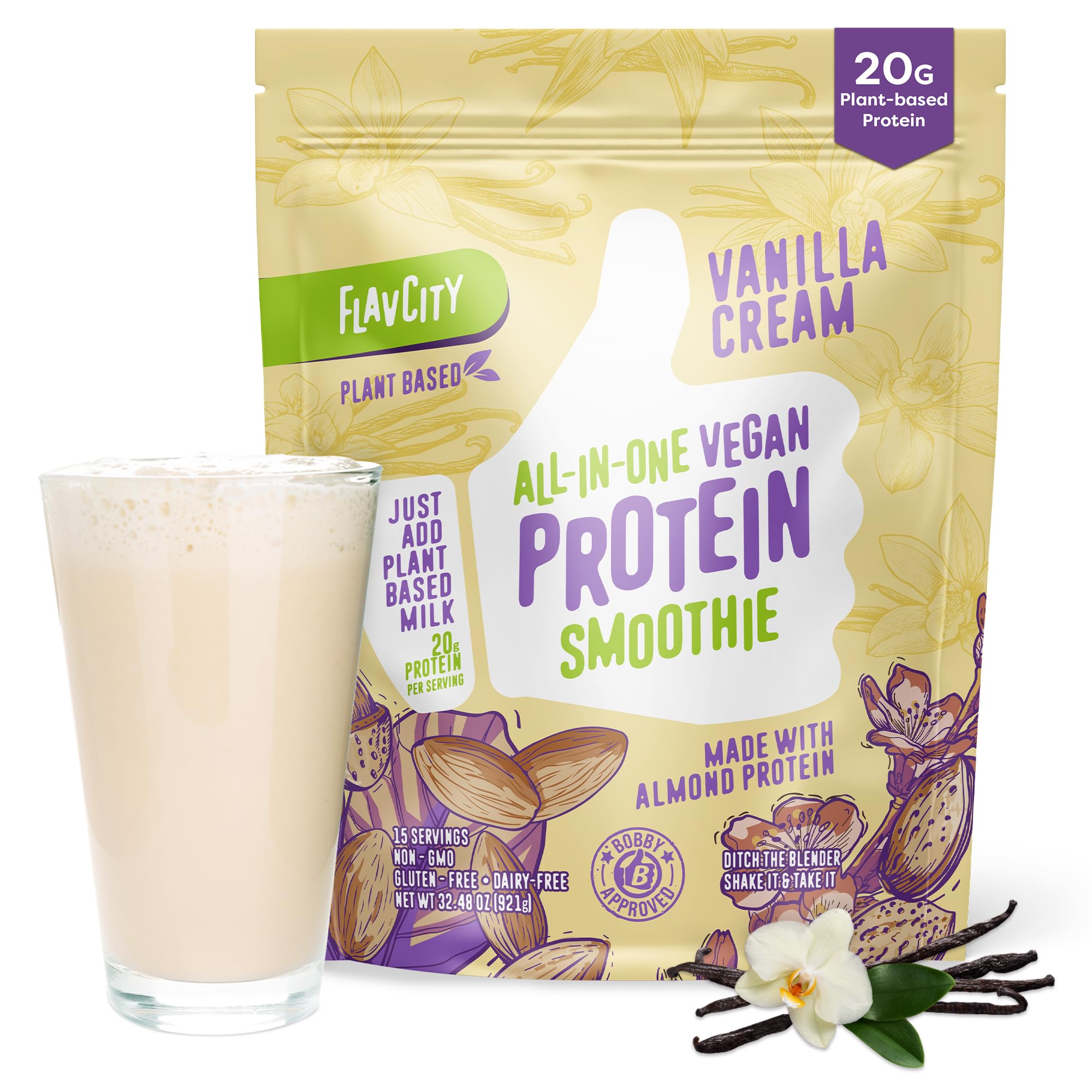 All-In-One Vegan Protein Smoothie (Vanilla Cream)