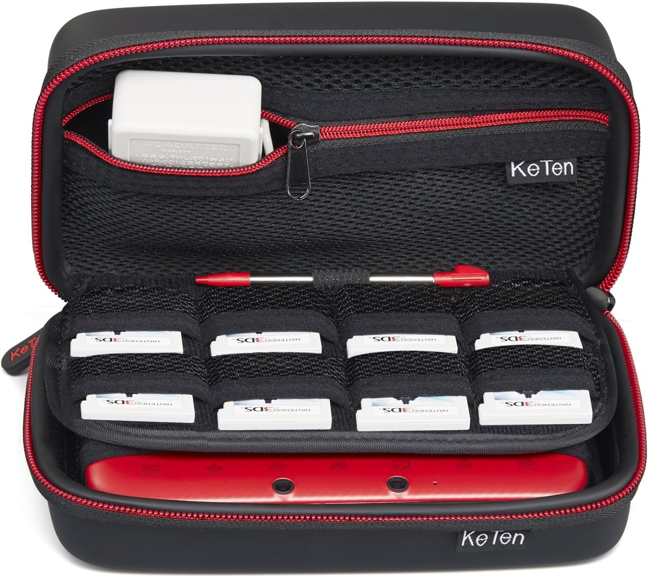 Carry Case for Nintendo New 2DS XL/New 3DS XL, Keten Hard Travel Protective Shell for New Nintendo 3DS, New 2DS Console&Game, Also for Anker External Battery Store: Electronics