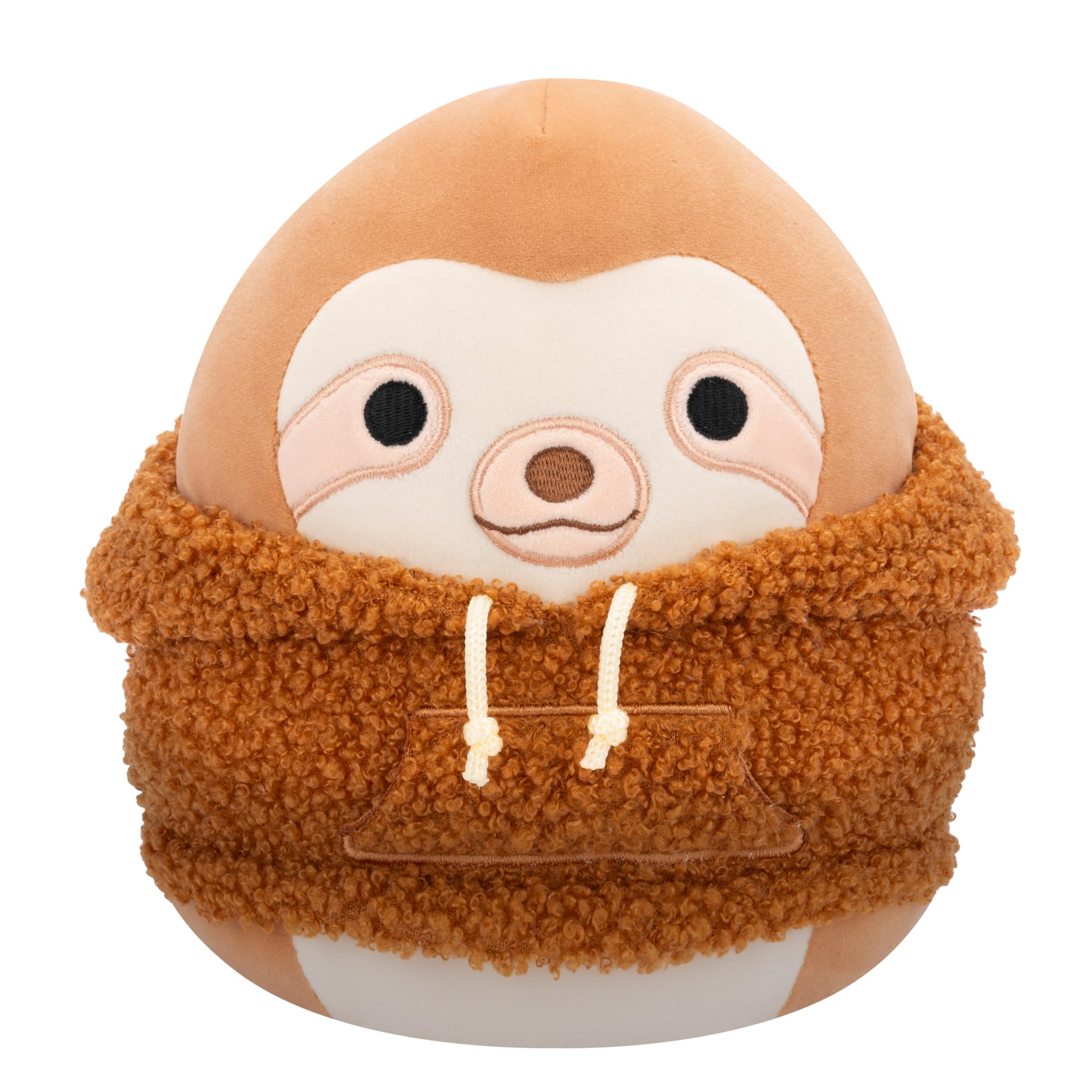 Squishmallows Original 7.5-Inch Sherman the Sloth with a Wooly Hoodie