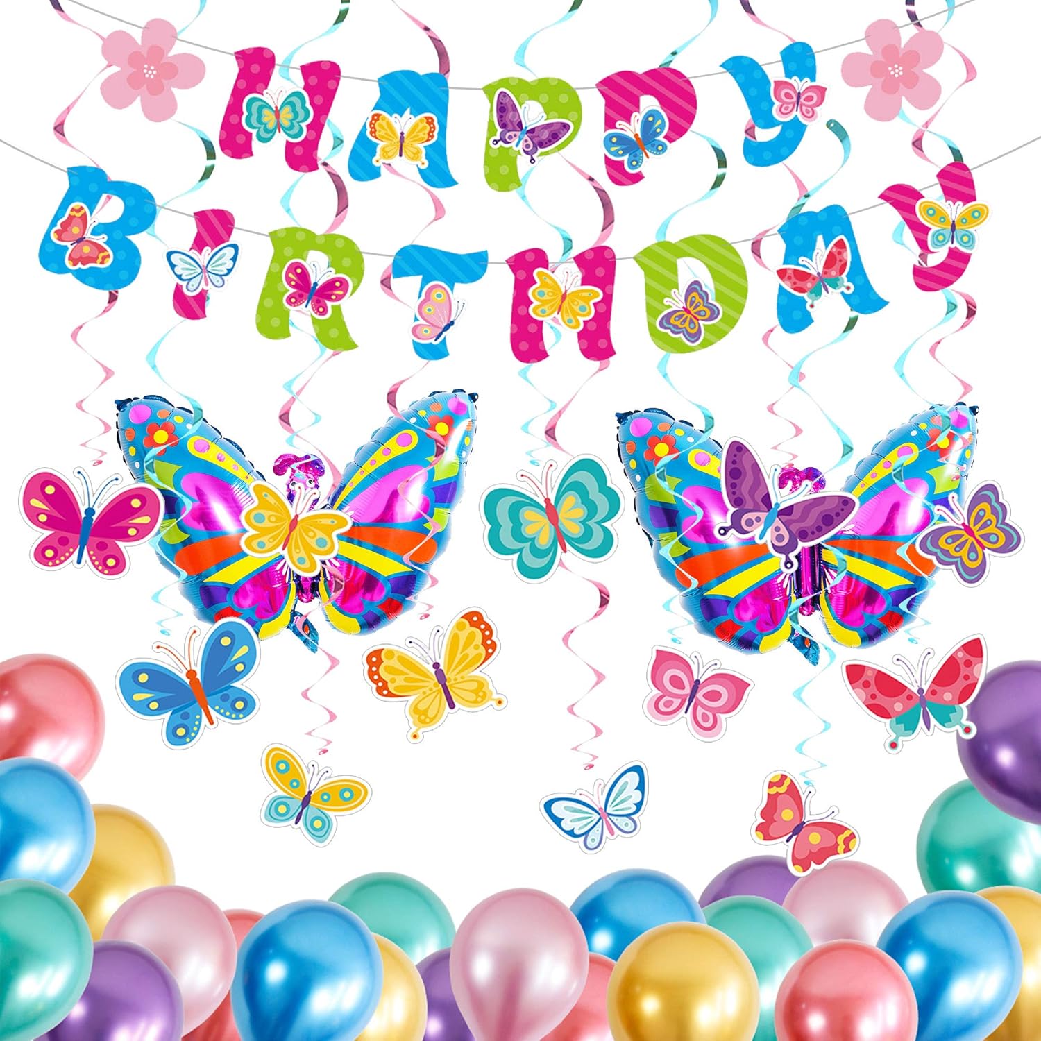 Butterfly Birthday Party Decorations, Including Butterfly