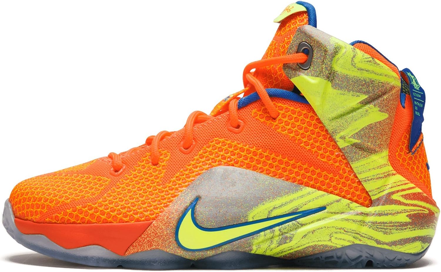 Kids' Nike LeBron XII GS Basketball Shoes Hyper Crimson