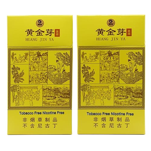 yfione herbal cigarettes YFIONE-Herbal Cigarettes- Tobacco Free, Nicotine Free, 2 Packs-40 Smokes,  Yellow in Saudi Arabia