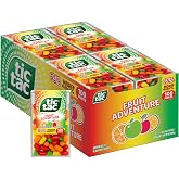 Tic Tac Fruit Adventure, On-the-Go Pocket-Sized Mints, 12 Pack, 100 Each | Refreshing Fruit Adventure Tic Tacs bulk, gluten-free, portable travel size pocket mints, for purse, car