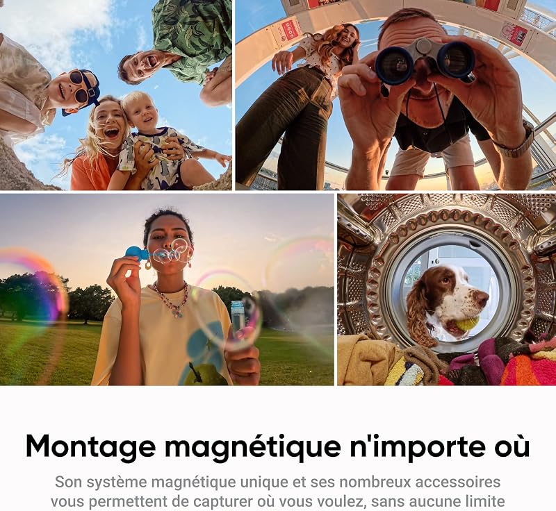 GO Ultra Pack Essentiels Noir Minuit - Caméra Vlog 4K Mains Libres