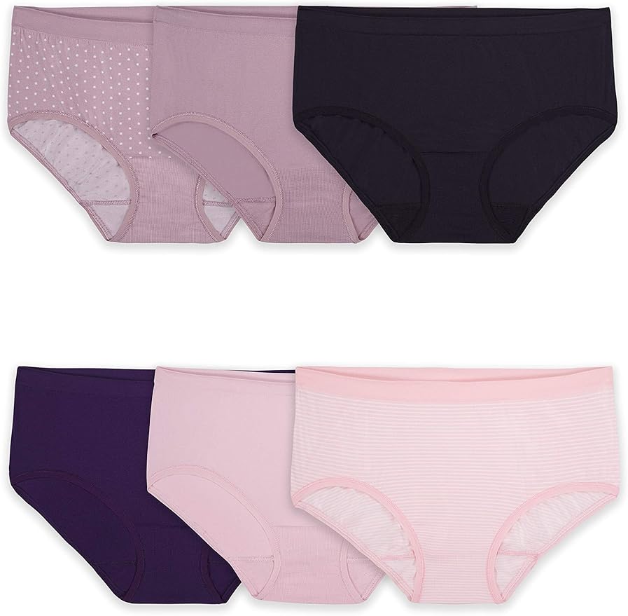 Fruit of the Loom Women's 6 Pack Seamless LowRise Brief Amazon.ca