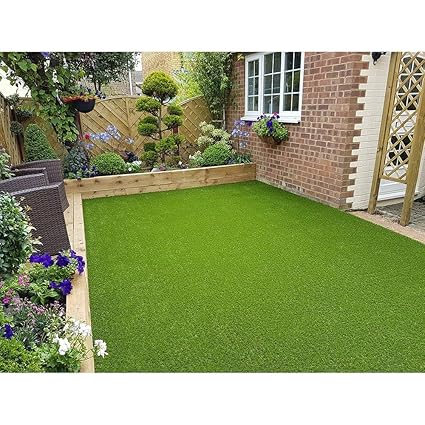 Eurotex Grass Premium Quality Soft Artificial Grass for Balcony, Walls, Decoration, Well Packed, Fake Grass Carpet Mats, Artificial Lawn Grass Size (6.5 X 3 FEET)